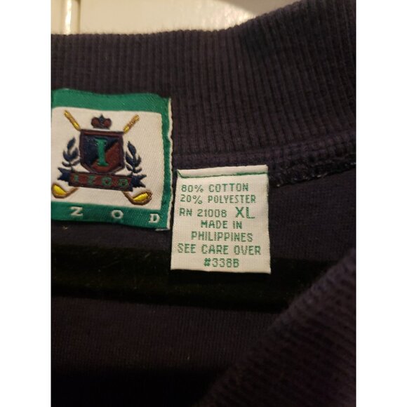 VTG Izod Golf Plaid Sz XL Pullover Vest 90s Preppy Hipster Academia Logo Crest - Picture 10 of 10